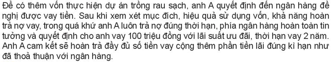 Kinh tế 10 Bài 8: Tín dụng và vai trò của tín dụng trong đời sống | Kết nối tri thức (ảnh 1)