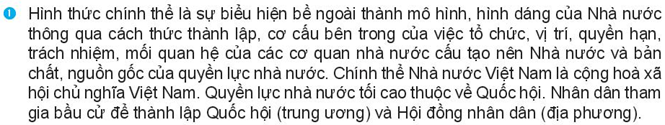 Pháp luật 10 Bài 15: Nội dung cơ bản của Hiến pháp về chế độ chính trị | Kết nối tri thức (ảnh 1)