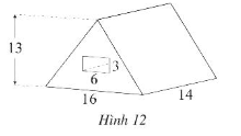 Sách bài tập Toán 7 Bài 4: Diện tích xung quanh và thể tích của hình lăng trụ đứng tam giác, lăng trụ đứng tứ giác - Chân trời sáng tạo (ảnh 1)