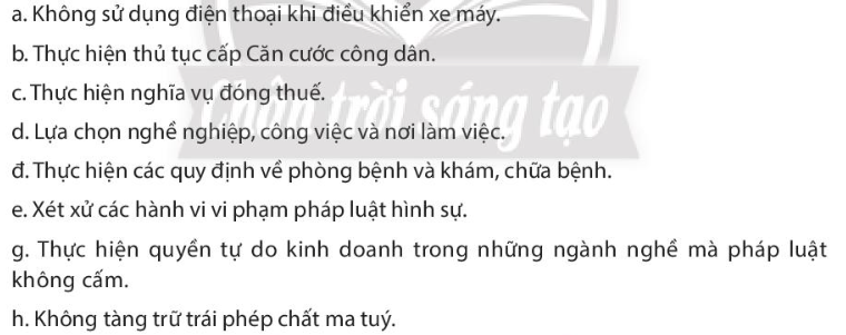 Pháp luật 10 Bài 19: Thực hiện pháp luật | Chân trời sáng tạo (ảnh 6)