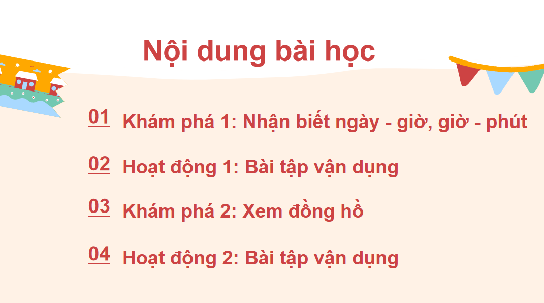 Giáo án điện tử Ngày-giờ, giờ-phút| Bài giảng PPT Toán lớp 2 Kết nối tri thức (ảnh 1)