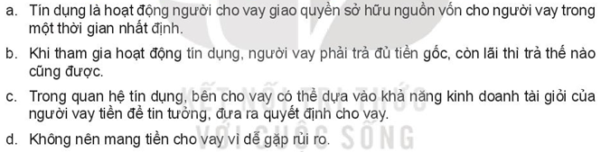 Kinh tế 10 Bài 8: Tín dụng và vai trò của tín dụng trong đời sống | Kết nối tri thức (ảnh 6)