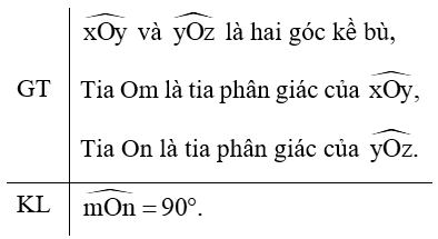 Sách bài tập Toán 7 Bài 4: Định lí và chứng minh định lí - Chân trời sáng tạo (ảnh 1)