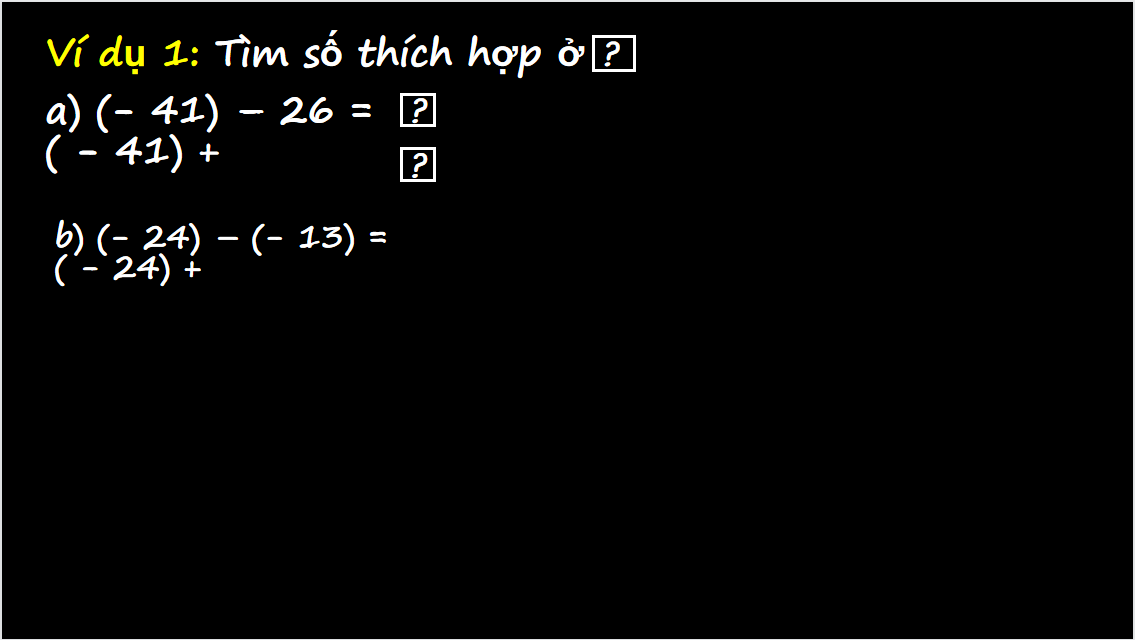 Giáo án điện tử Phép trừ số nguyên. Quy tắc dấu ngoặc| Bài giảng PPT Toán 6 (ảnh 1)