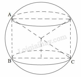 SBT Toán 9 Ôn tập chương 4: Hình trụ - Hình nón - Hình cầu | Giải SBT Toán lớp 9 (ảnh 5)