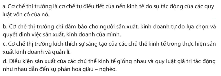 Kinh tế 10 Bài 4: Cơ chế thị trường | Chân trời sáng tạo (ảnh 5)