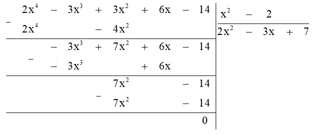 Sách bài tập Toán 7 Bài 28: Phép chia đa thức một biến - Kết nối tri thức (ảnh 1)