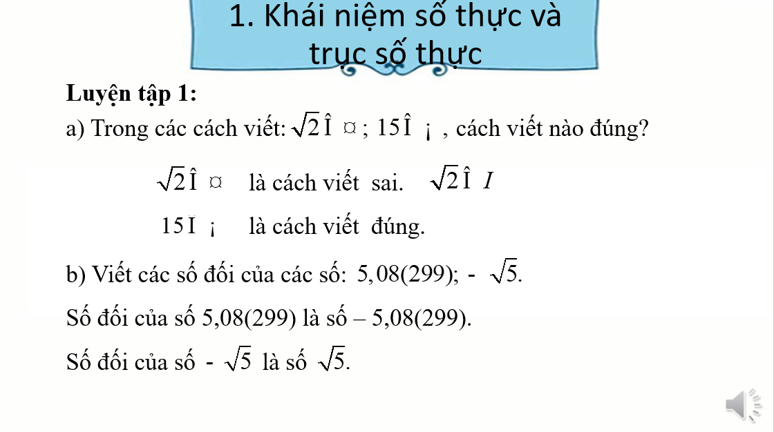 Giáo án điện tử Tập hợp các số thực | Bài giảng PPT Toán 7 Kết nối tri thức (ảnh 1)