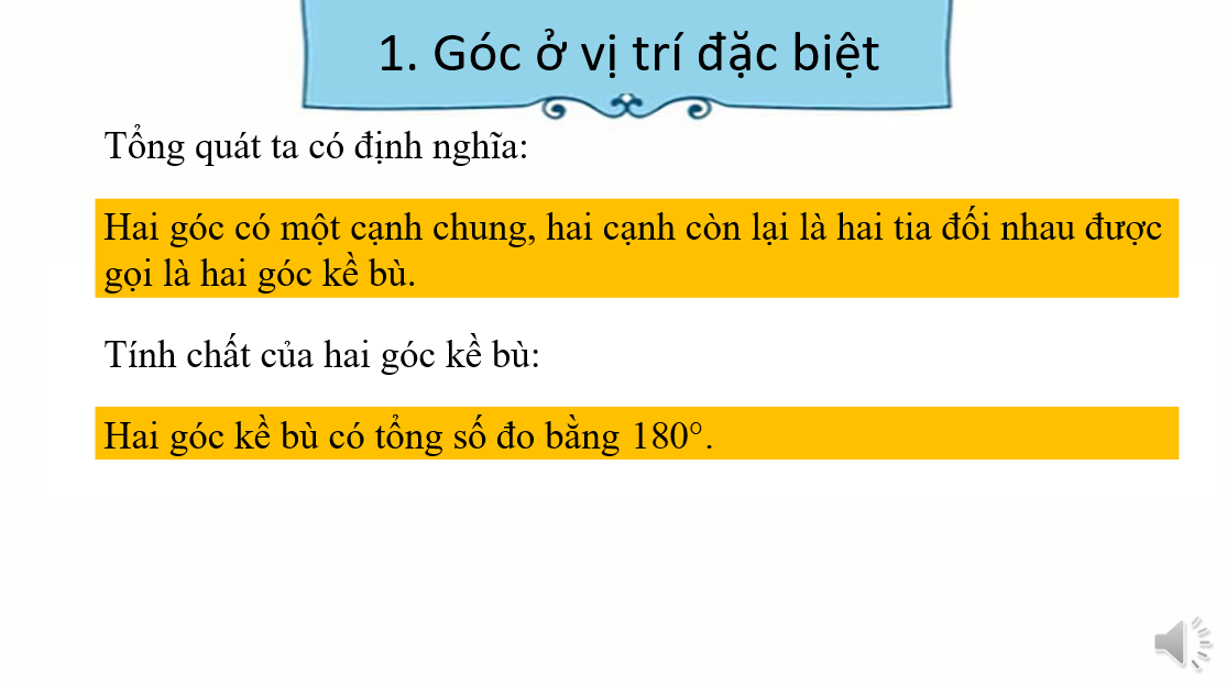 Giáo án điện tử Góc ở vị trí đặc biệt. Tia phân giác của một góc | Bài giảng PPT Toán 7 Kết nối tri thức (ảnh 1)