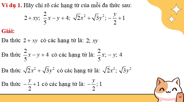 Giáo án điện tử Đa thức | Bài giảng PPT Toán 8 Kết nối tri thức (ảnh 1)