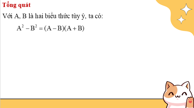 Giáo án điện tử Hiệu hai bình phương. Bình phương của một tổng hay một hiệu | Bài giảng PPT Toán 8 Kết nối tri thức (ảnh 1)