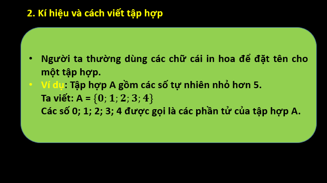 Giáo án điện tử Tập hợp | Bài giảng PPT Toán 6 Cánh diều (ảnh 1)