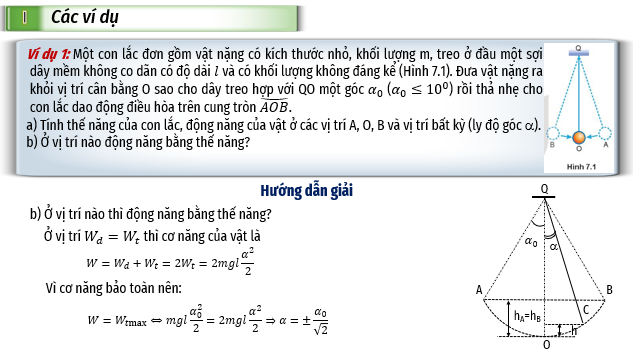 Giáo án điện tử Bài tập về sự chuyển hoá năng lượng trong dao động điều hoà | Bài giảng PPT Vật lí 11 Kết nối tri thức (ảnh 1)