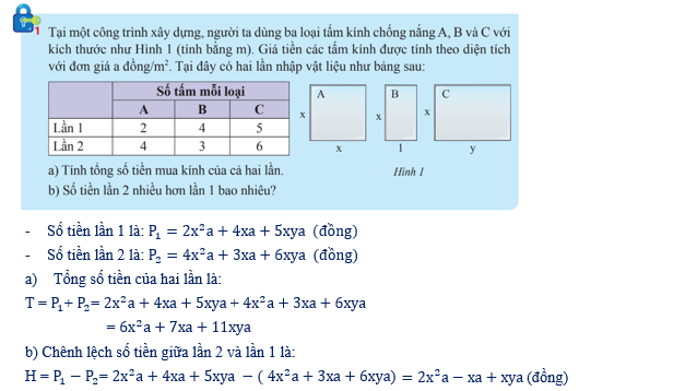 Giáo án điện tử Các phép toán với đa thức nhiều biến | Bài giảng PPT Toán 8 Chân trời sáng tạo (ảnh 1)