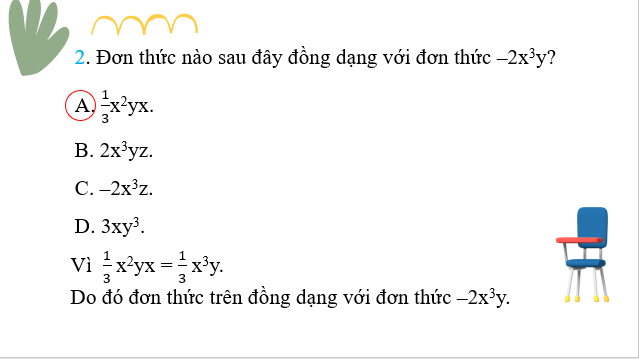 Giáo án điện tử Bài tập cuối chương 1 | Bài giảng PPT Toán 8 Chân trời sáng tạo (ảnh 1)