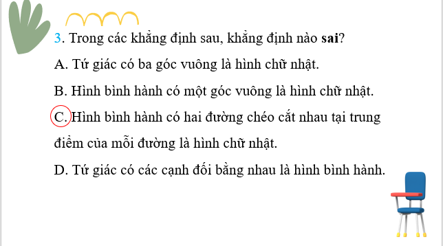 Giáo án điện tử Bài tập cuối chương 3 | Bài giảng PPT Toán 8 Chân trời sáng tạo (ảnh 1)