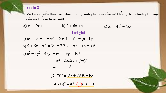 Giáo án điện tử Hằng đẳng thức đáng nhớ | Bài giảng PPT Toán 8 Cánh diều (ảnh 1)