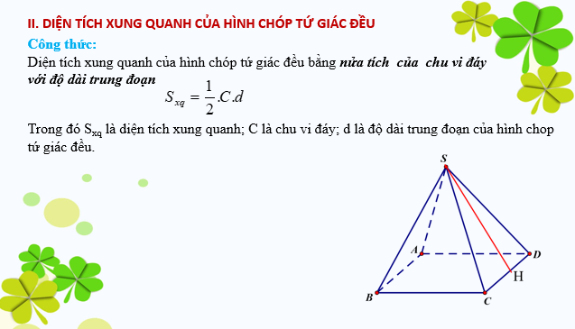 Giáo án điện tử Hình chóp tứ giác đều | Bài giảng PPT Toán 8 Cánh diều (ảnh 1)