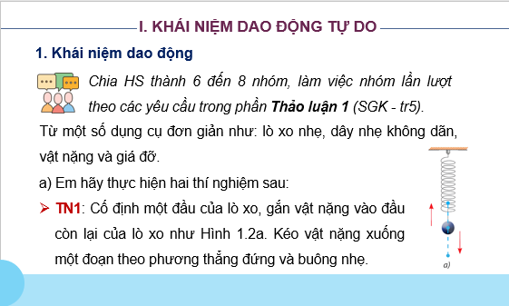 Giáo án điện tử Mô tả dao động | Bài giảng PPT Vật lí 11 Chân trời sáng tạo (ảnh 1)