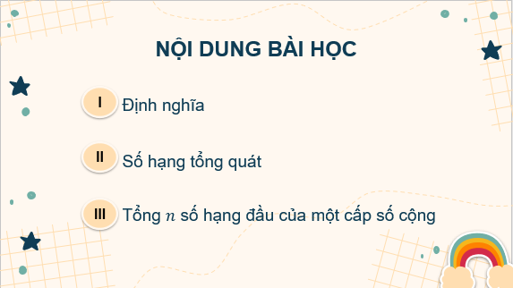 Giáo án điện tử Cấp số cộng | Bài giảng PPT Toán 11 Cánh diều (ảnh 1)