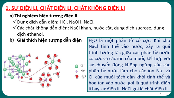 Giáo án điện tử Cân bằng trong dung dịch nước | Bài giảng PPT Hóa 11 Chân trời sáng tạo (ảnh 1)