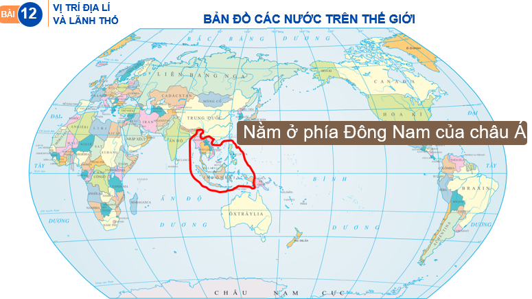 Giáo án điện tử Địa lí 11 Bài 12 (Chân trời sáng tạo): Tự nhiên, dân cư, xã hội và kinh tế Đông Nam Á| Bài giảng PPT Địa lí 11 (ảnh 1)