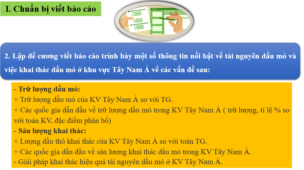 Giáo án điện tử Địa lí 11 Bài 16 (Chân trời sáng tạo): Thực hành: Tìm hiểu về tài nguyên dầu mỏ và việc khai thác dầu mỏ ở Tây Nam Á| Bài giảng PPT Địa lí 11 (ảnh 1)