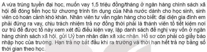 Kinh tế 10 Bài 9: Dịch vụ tín dụng | Kết nối tri thức (ảnh 11)