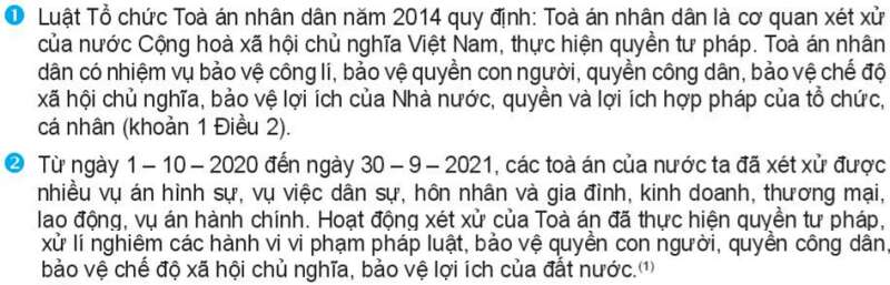 Pháp luật 10 Bài 22: Tòa án nhân dân và Viện kiểm sát nhân dân | Kết nối tri thức (ảnh 1)