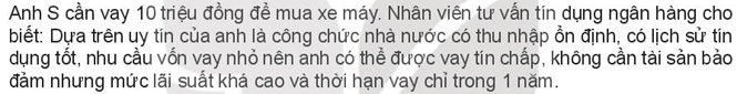 Kinh tế 10 Bài 9: Dịch vụ tín dụng | Kết nối tri thức (ảnh 2)