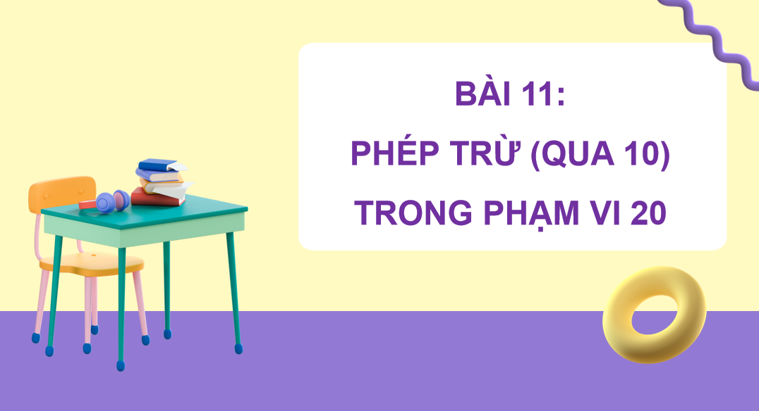 Giáo án điện tử Phép trừ (qua 10) trong phạm vi 20 | Bài giảng PPT Toán lớp 2 Kết nối tri thức (ảnh 1)