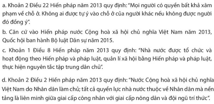 Pháp luật 10 Bài 20: Khái niệm, đặc điểm và vị trí của Hiến pháp nước Cộng hòa xã hội chủ nghĩa Việt Nam | Chân trời sáng tạo (ảnh 6)