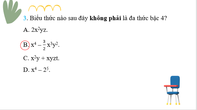 Giáo án điện tử Bài tập cuối chương 1 | Bài giảng PPT Toán 8 Chân trời sáng tạo (ảnh 1)