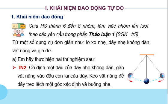 Giáo án điện tử Mô tả dao động | Bài giảng PPT Vật lí 11 Chân trời sáng tạo (ảnh 1)