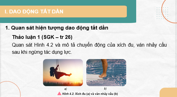 Giáo án điện tử Dao động tắt dần và hiện tượng cộng hưởng | Bài giảng PPT Vật lí 11 Chân trời sáng tạo (ảnh 1)