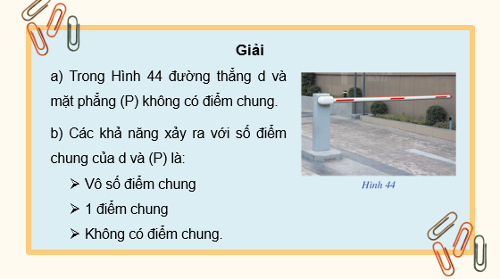 Giáo án điện tử Đường thẳng và mặt phẳng song song | Bài giảng PPT Toán 11 Cánh diều (ảnh 1)