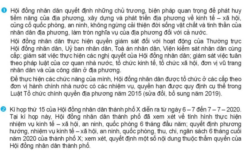 Pháp luật 10 Bài 23: Hội đồng nhân dân và Ủy ban nhân dân | Kết nối tri thức (ảnh 1)