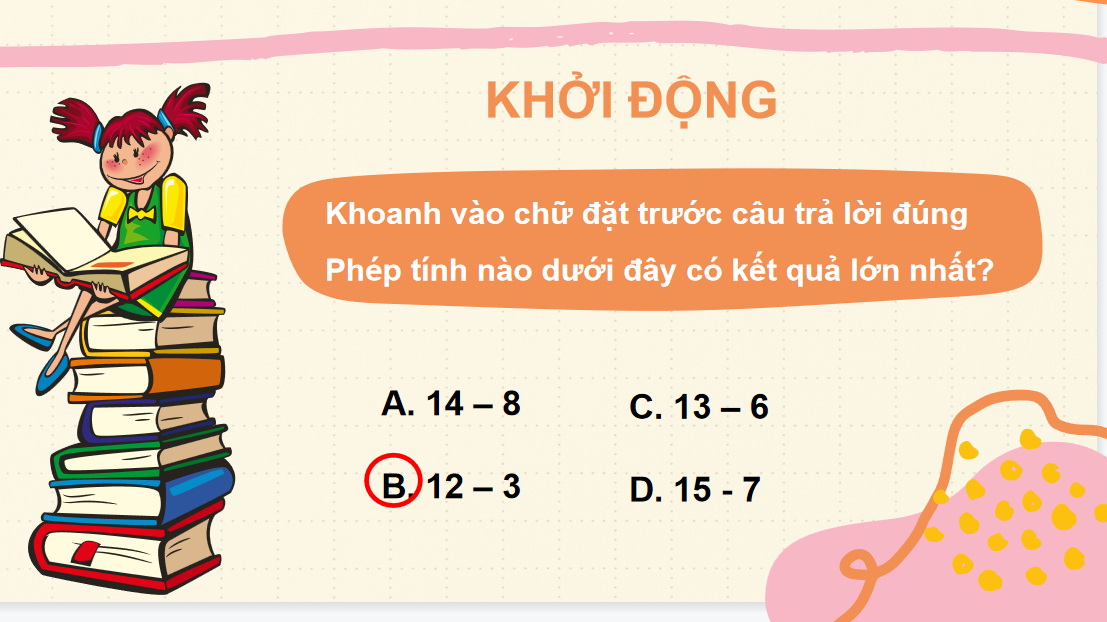 Giáo án điện tử Bài toán về nhiều hơn, ít hơn một số đơn vị | Bài giảng PPT Toán lớp 2 Kết nối tri thức (ảnh 1)