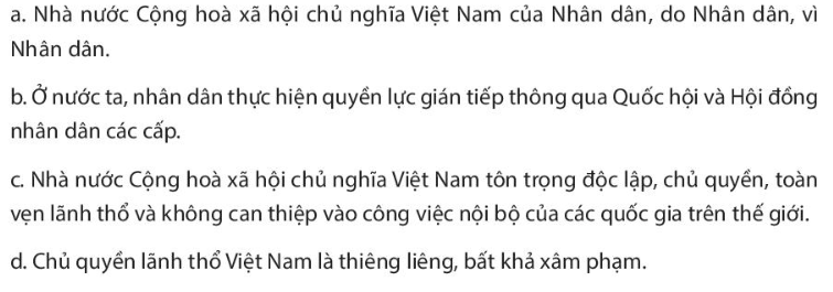 Pháp luật 10 Bài 21: Nội dung cơ bản của Hiến pháp nước Cộng hòa xã hội chủ nghĩa Việt Nam năm 2013 về chính trị | Chân trời sáng tạo (ảnh 6)