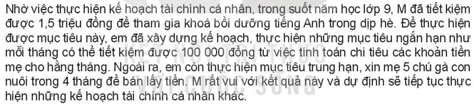 Kinh tế 10 Bài 10: Lập kế hoạch tài chính cá nhân | Kết nối tri thức (ảnh 4)