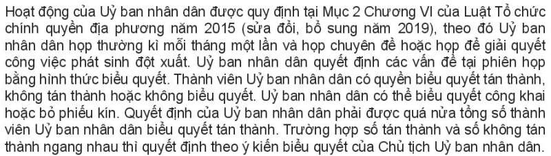 Pháp luật 10 Bài 23: Hội đồng nhân dân và Ủy ban nhân dân | Kết nối tri thức (ảnh 6)