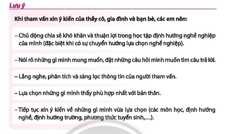 HĐTN 10 Chủ đề 8: Định hướng học tập và rèn luyện theo nhóm nghề lựa chọn - Chân trời sáng tạo (ảnh 1)