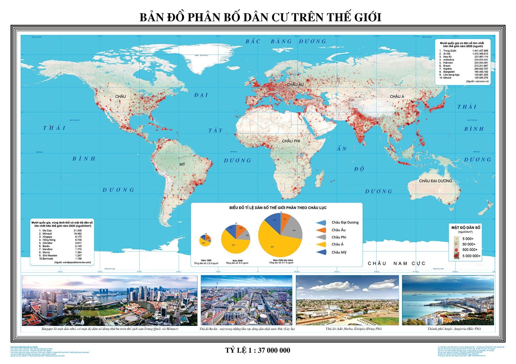 Lý thuyết Bài 21: Phân bố dân cư và đô thị hóa - Chân trời sáng tạo (ảnh 1)