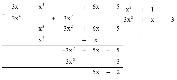 Sách bài tập Toán 7 Bài 28: Phép chia đa thức một biến - Kết nối tri thức (ảnh 1)