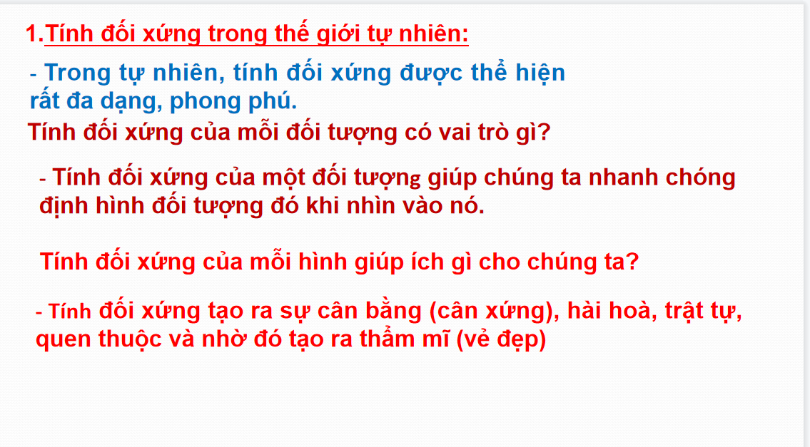 Giáo án điện tử Đối xứng trong thực tiễn| Bài giảng PPT Toán 6 (ảnh 1)