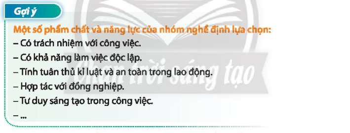 HĐTN 10 Chủ đề 8: Định hướng học tập và rèn luyện theo nhóm nghề lựa chọn - Chân trời sáng tạo (ảnh 1)