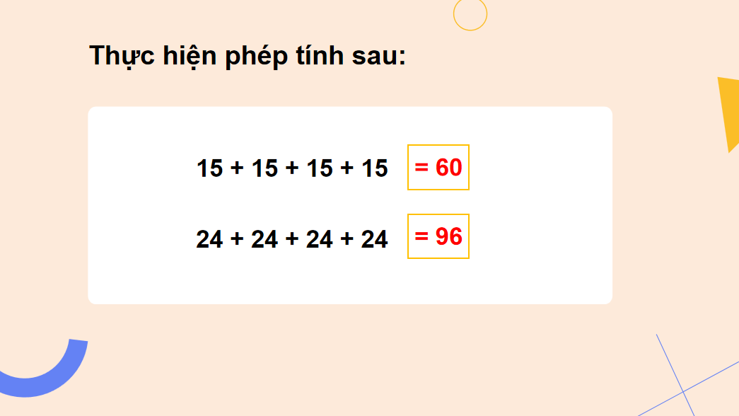 Giáo án điện tử Phép nhân| Bài giảng PPT Toán lớp 2 Kết nối tri thức (ảnh 1)