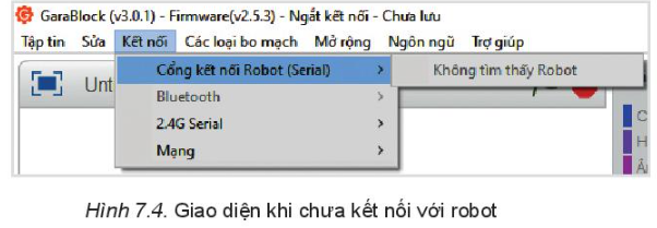 Chuyên đề Tin học 10 Bài 7: Thực hành: Cài đặt và kết nối robot - Kết nối tri thức (ảnh 1)