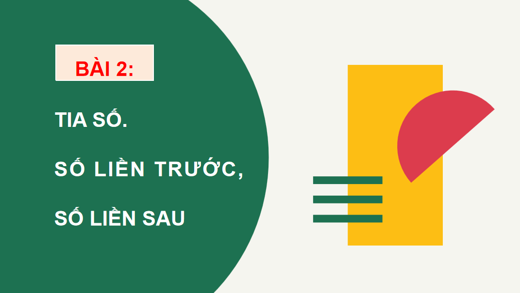 Giáo án điện tử Tia số. Số liền trước, số liền sau | Bài giảng PPT Toán lớp 2 Kết nối tri thức (ảnh 1)