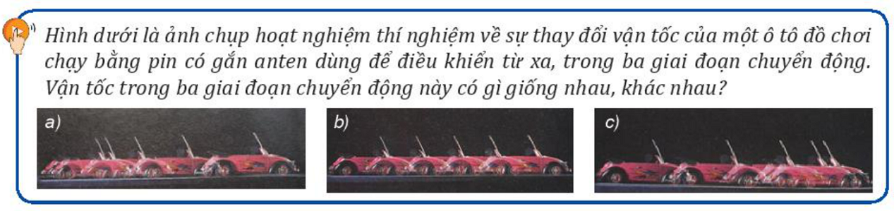 Giáo án Vật lí 10 Bài 8 (Kết nối tri thức 2023): Chuyển động biến đổi. Gia tốc (ảnh 1)